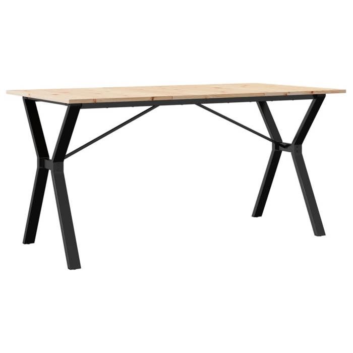 VidaXL Dining Table Y-Frame, Dinner Table, Dining Table Kitchen Restaurant Interior, 140x80x75 Cm Pine Wood 3282720