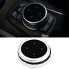 Car Multimedia Buttons Decorative Cover Trim for X1 X3 X5 X6 F30 E90 F10 F18 F25 E60 Style2