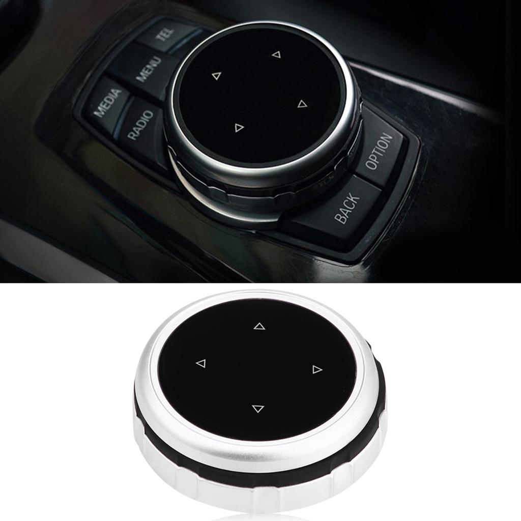 Car Multimedia Buttons Decorative Cover Trim for X1 X3 X5 X6 F30 E90 F10 F18 F25 E60 Style2