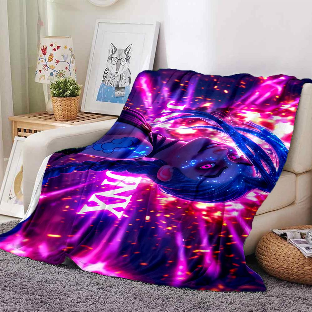 1Pc Energetic Neon Lights Blanket Soft Throw Blanket For Home Bedroom Bed Sofa Travel Office Solid Christmas Blanket