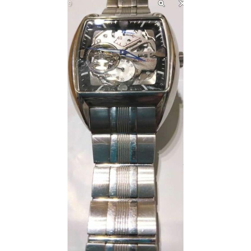 Used Orient Star Retro Future Car Model Working Back Skelton Automatic Winding Working