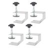 4Pcs Drawer Panel Fixing Clamp Stainless Steel Bow Shaped Drawer Front Installation Clamp