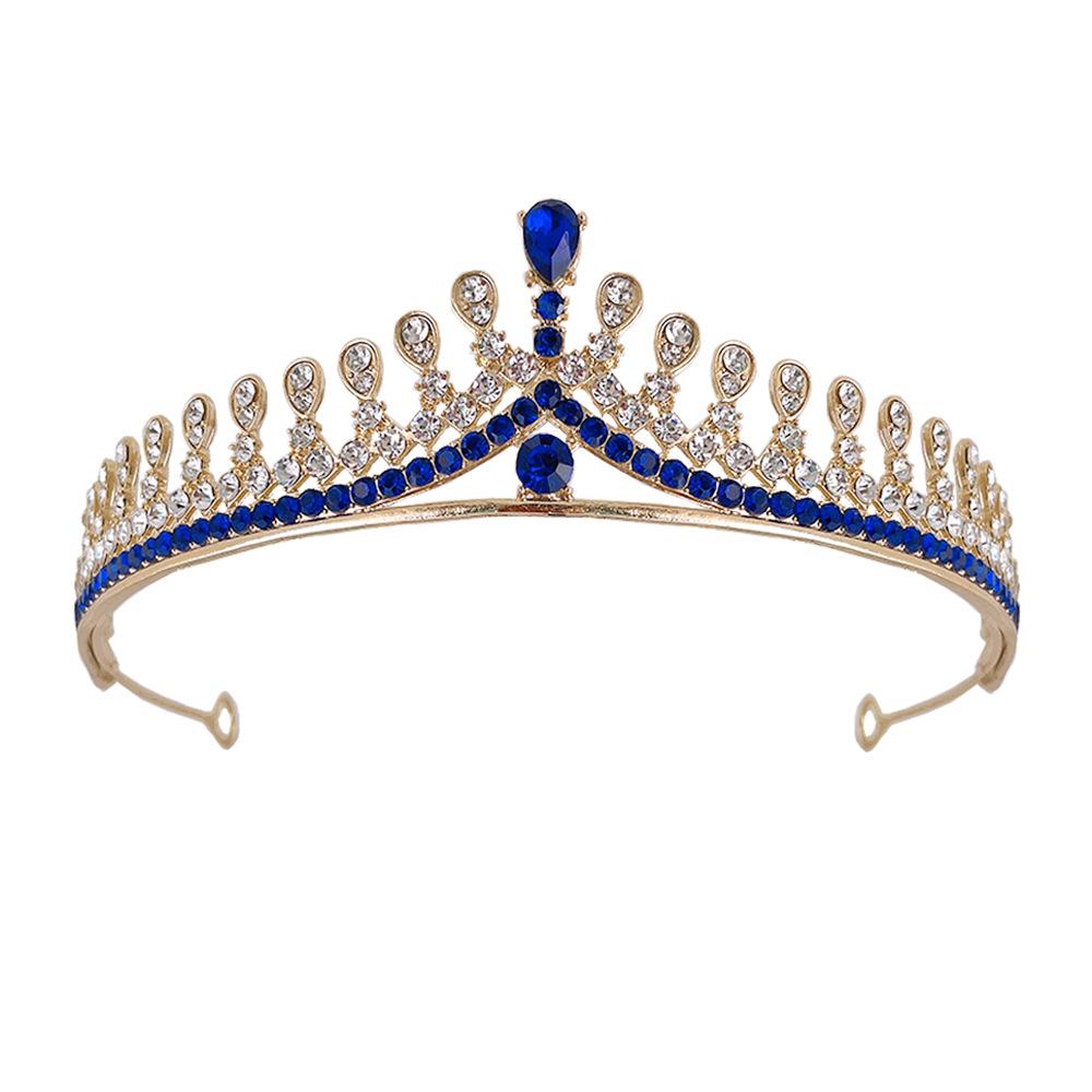 Brautkrone Tiara Koreanische Prinzessin Geburtstag Kristallkrone Erwachsenes Geschenk Weibliche Moderatorin Haaraccessoire