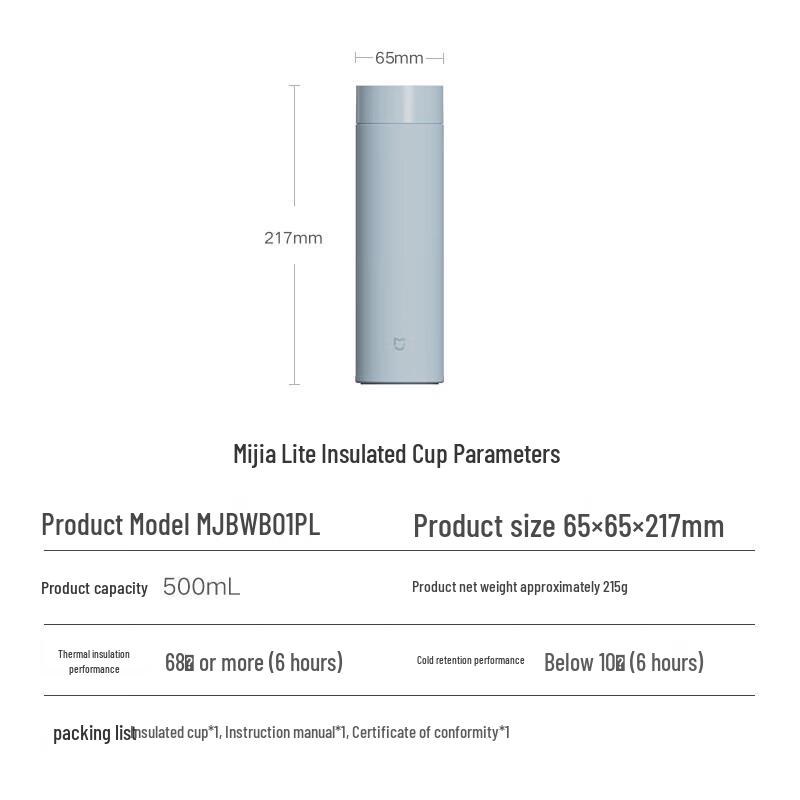 Mijia 316 Stainless Steel Insulated Vacuum Bottle