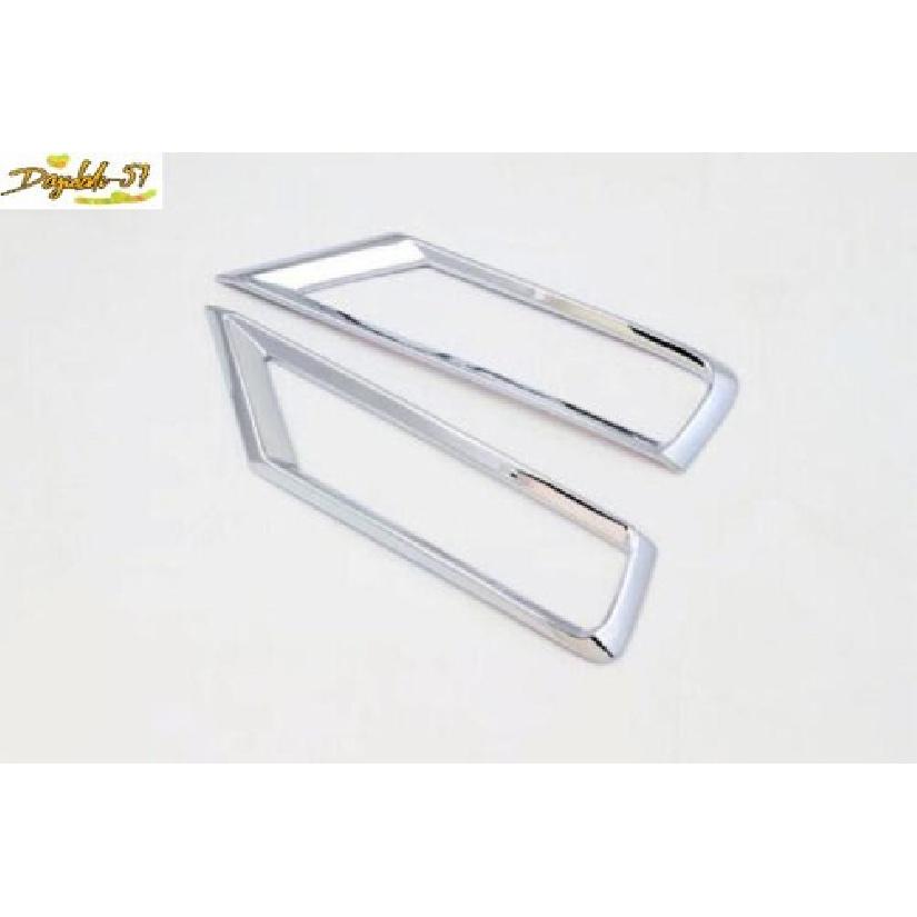 For Volkswagen Tiguan 2017- Chrome Bottom Front Fog Light Cover Trim Decor