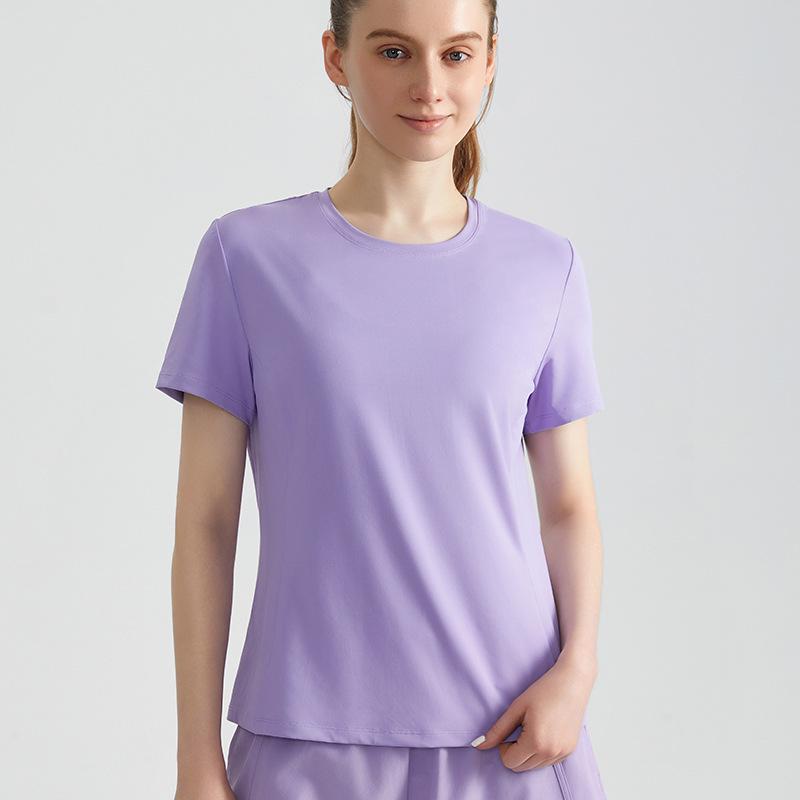 

LAHN Women s Breathable Quick-Dry Short Sleeve Crew Neck Sports Top Extra Large