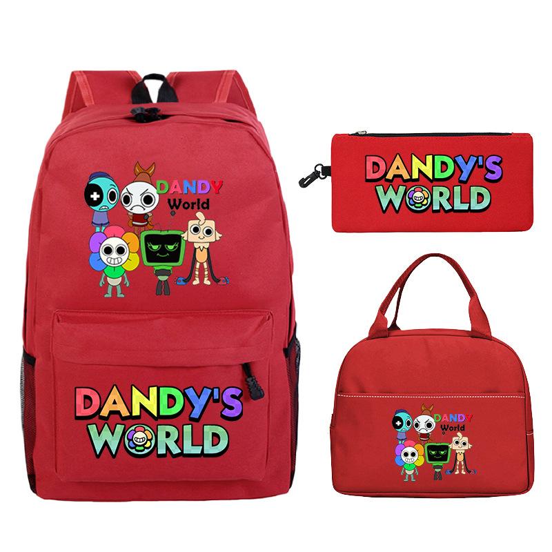 Sac d'étudiant Sac à crayons décontracté Sac à lunch Impression personnalisée Dandy'S World Around