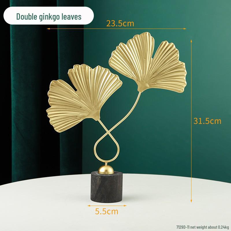 Golden Light Luxury Resin Handicrafts Collection: Ornaments for Office, Living Room, Wine & TV Cabinets