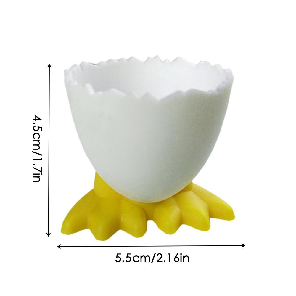 

Countertop Chicken Feet Egg Cup Creative Fun Cutlery Chicken Feet Egg Tray Egg Stand Tool for Kitchen Bakery Home Table Decor жёлтый