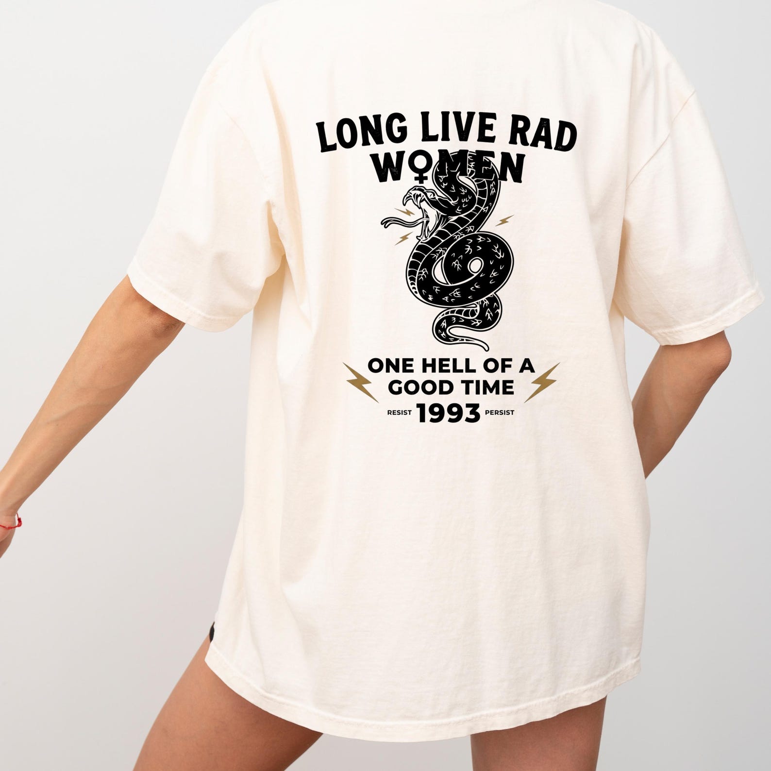 Long Live Rad Women Tee, Feminist Girl Power Shirt, Trendy Aesthetic Boho T-Shirt, Comfort Colors Graphic Tee, Empowerment Gift for Her S