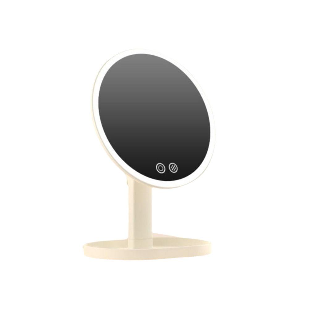Tricolor Light Makeup Mirror with LED Light Removable Portable Cosmetic Mirror  Home