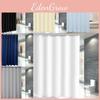 Polyester Fabric Waterresistant Shower Curtain For Bathroom Divider And Water Containment