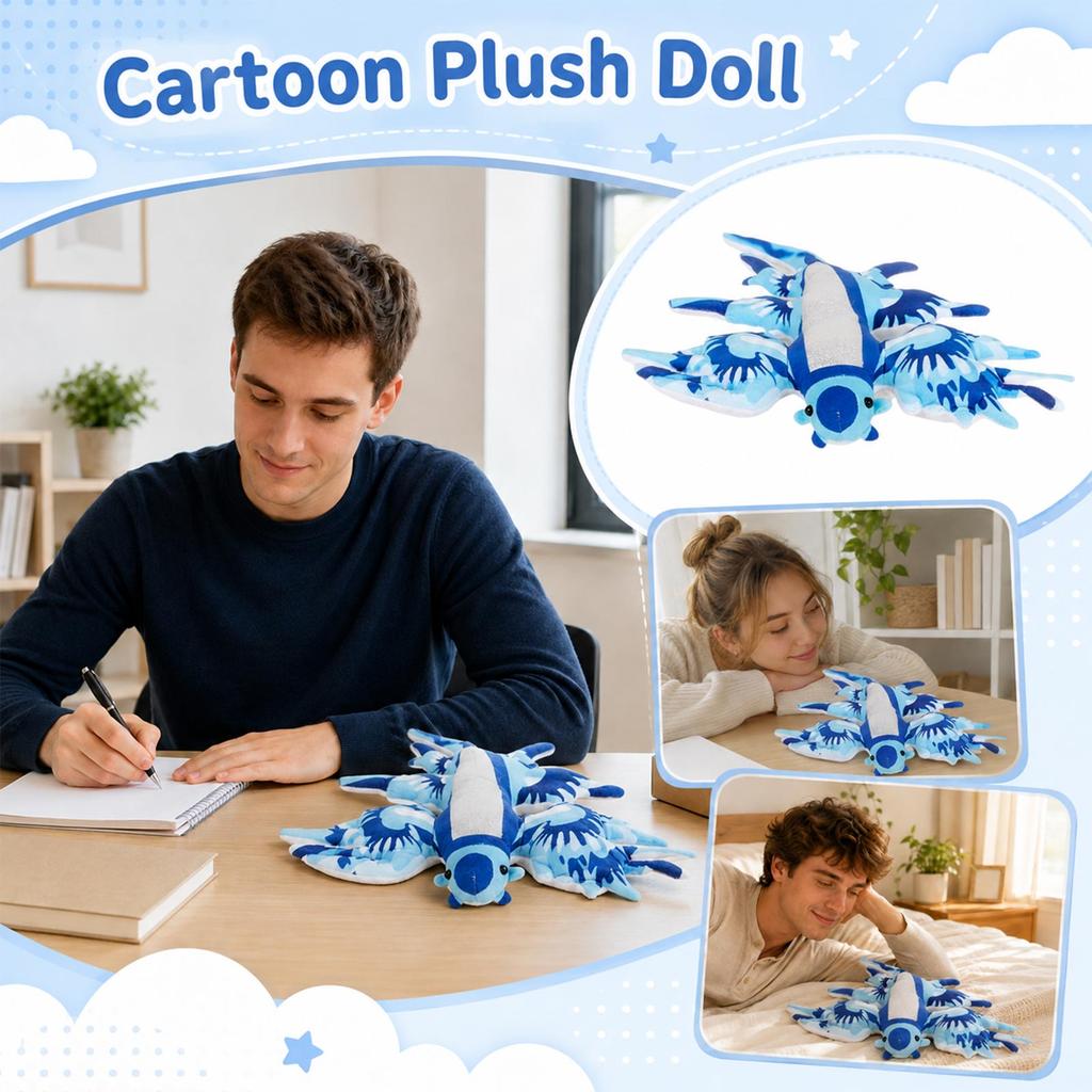 Soft Plush Stuffed Animal Doll Toy for Kids, Cute Plushie for Play and Decoration