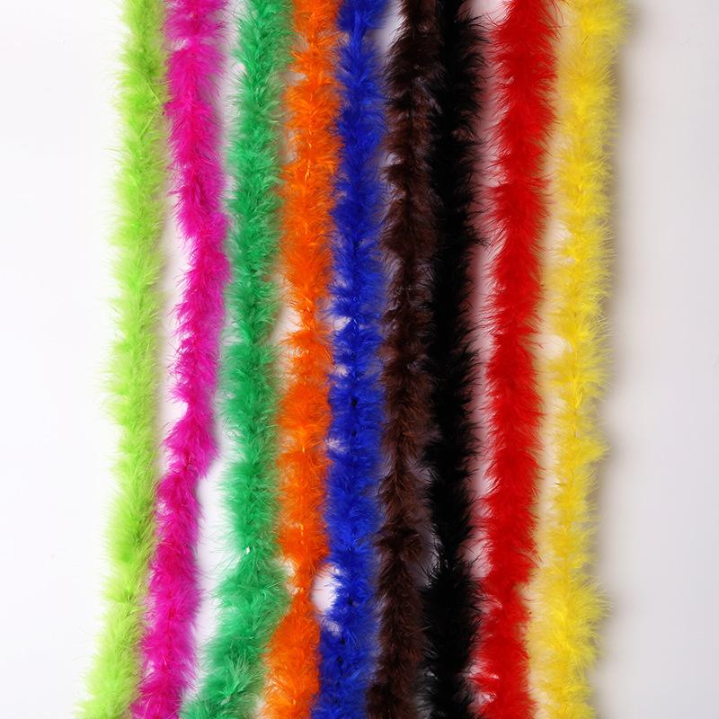 Feather Fleece 2 Meters Turkey Fleece Feather Strip, Flat Fleece Strip, Cartoon Wedding Feather Strip