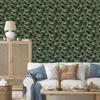 Bottle Green and Olive Military Camouflage Wallpaper 50x1000