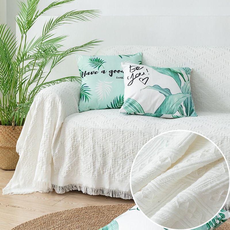 Nordic Solid Color Sofa Cover - Simple Universal Slipcover Blanket
