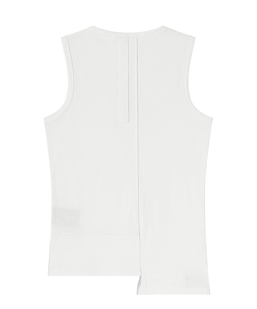 Hapeuaenhapeu Asymmetrical Layered Sleeveless Top Wh (Man)