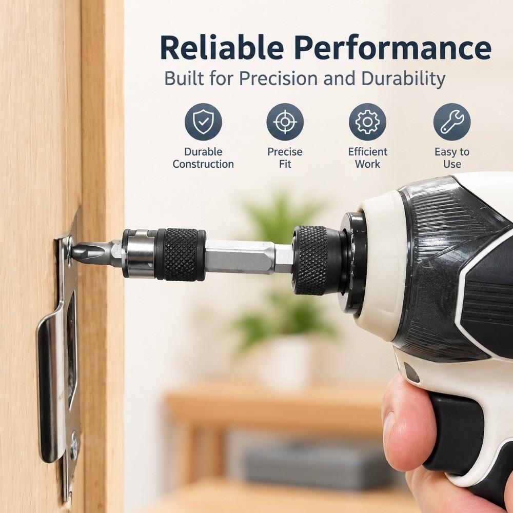 2pcs 1/4 Inch Hex Hex Bit Socket Adapter Rapid Switching Impact Driver Adapter For Impact Drills