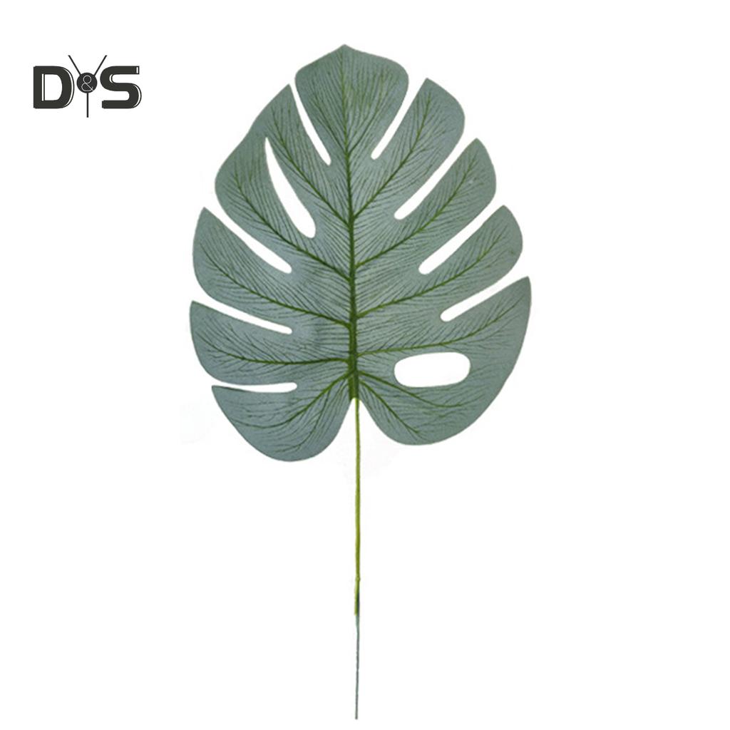 10 ks falošných listov Monstera z umelých rastlín na párty dekoráciu do obývacej izby na stenu