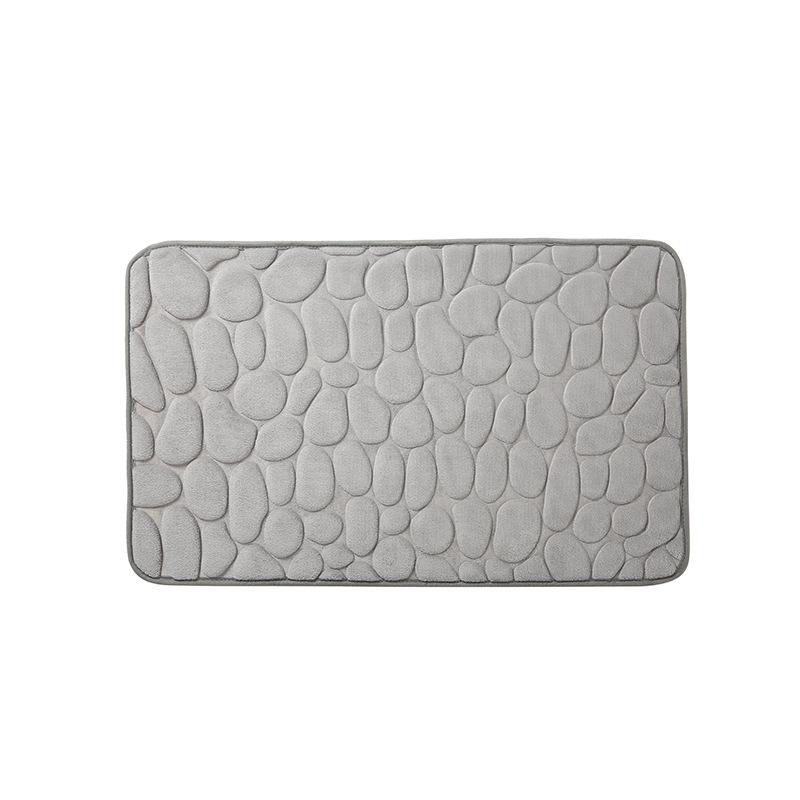 Popular Non-Slip Pebble Bathroom Mat for Toilet and Kitchen