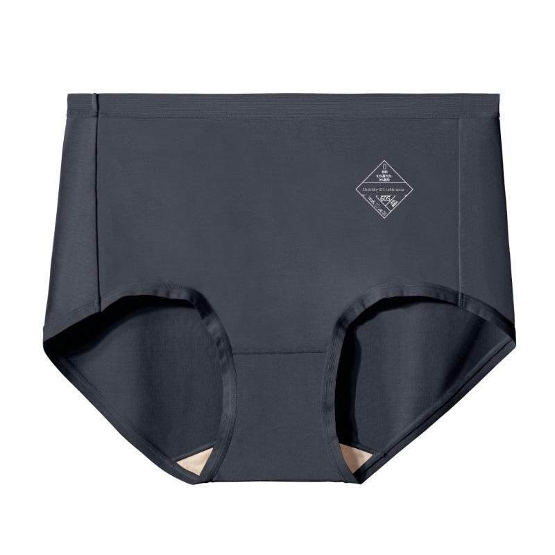 Women's Large High-Waist Modal Briefs with 100% Mulberry Silk Crotch - Antibacterial & Comfortable