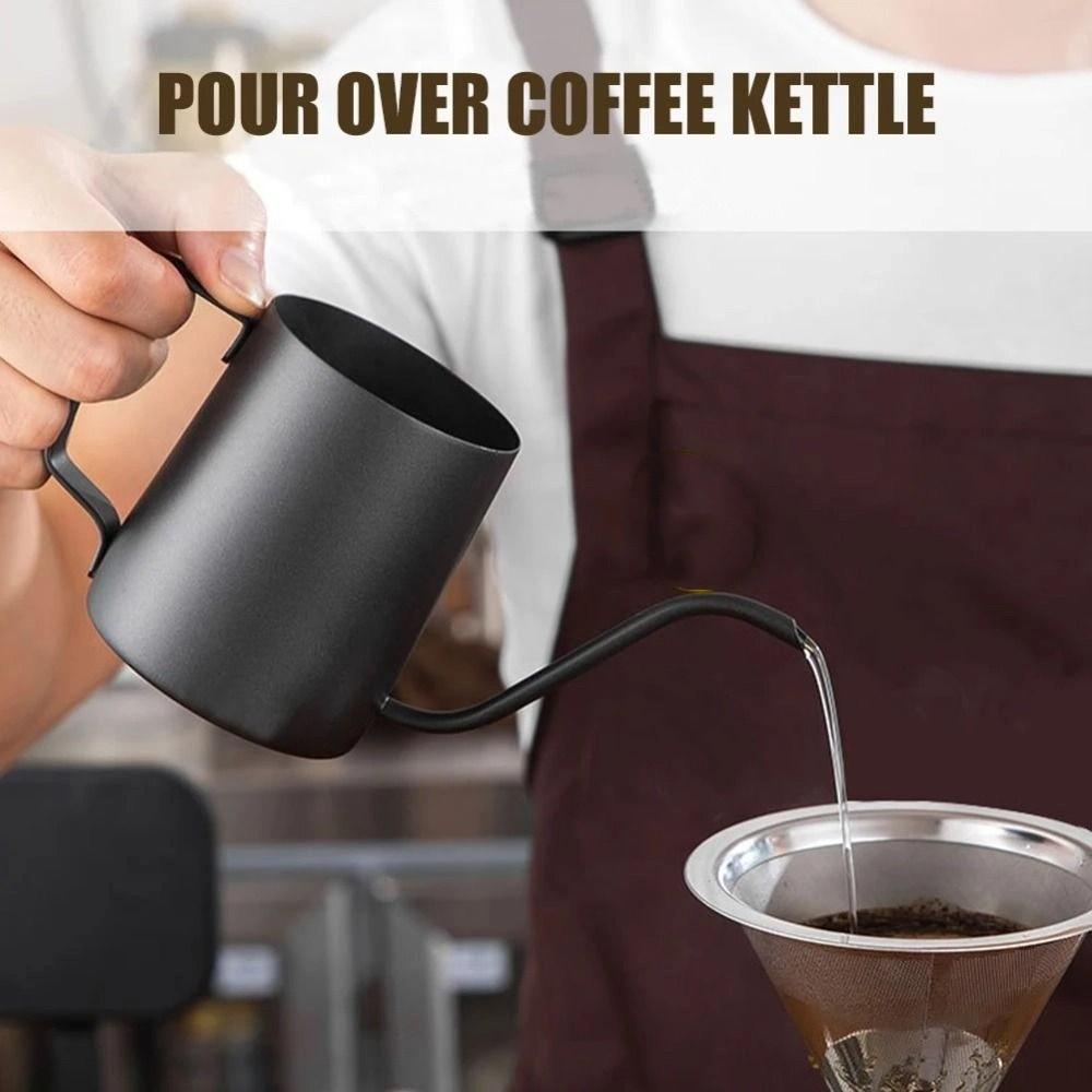 Long Narrow Spout Stainless Steel Coffee Pot Cafe Gooseneck Pour Over Coffee Pot  Home Use
