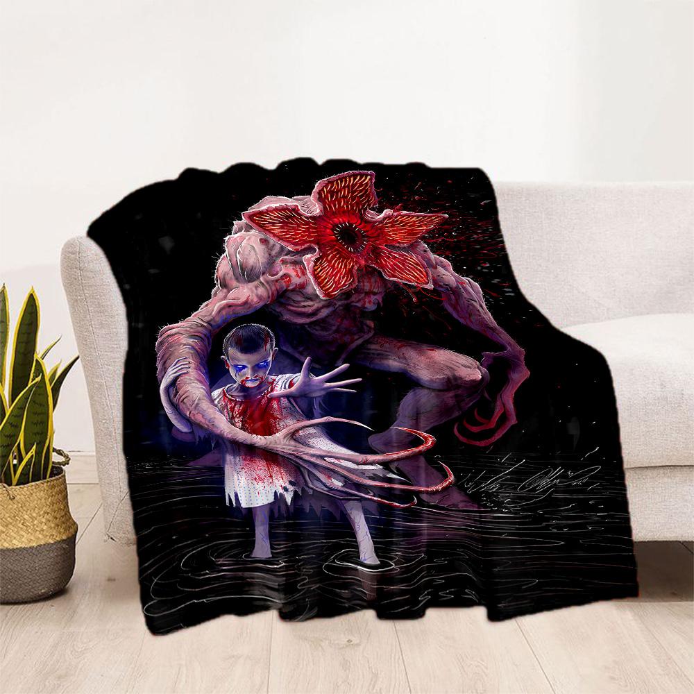 Stranger Things Blanket Suitable for sofas,travel, living rooms also a good gift for friends and family Suitable for all seasons.