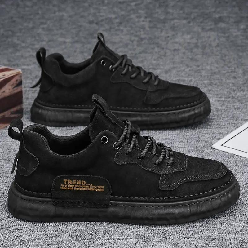 

Новые повседневные мужские туфли, удобные универсальные кроссовки, мужские летние дышащие туфли из ткани Ice Silk для мужчин, повседневные прогулочные мокасины 44 чёрный