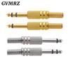 2PCS 6.35mm/6.5mm 2Pole Mono Amplifier Plug 6.35 Stereo Metal Microphone jack plug-in Audio Connector for KTV