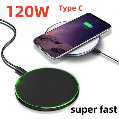 120W Fast Wireless Charger for iPhone 15 14 13 12 11 Desktop Wireless Charging Pad for Samsung S22 S21 S20  P40 P30 P20