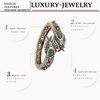 Luxusné turecké ženy Tulipány Kvetinový náramok Manžeta Starožitná zlatá Farba Živica Šperky Drahokam Náramok Dutý Arabesque Bijoux