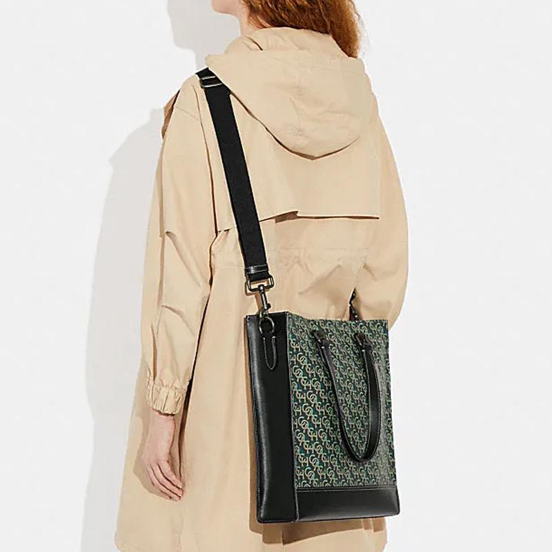 New COACH Graham Cow Leather Tote Bag, Shopping Bag, Shoulder Bag, Crossbody Bag, Handbag Tubas Men's Black CE749-QBBK