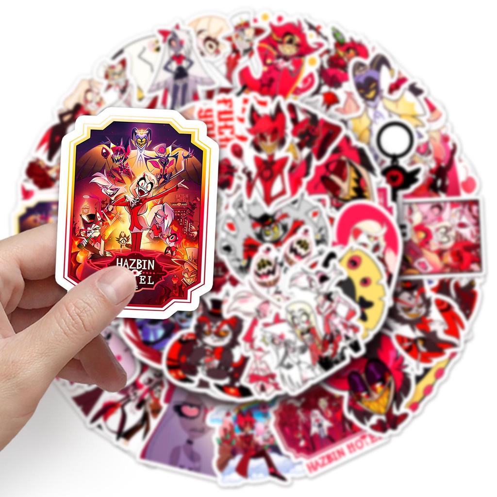 50 Sheets Cartoon Animation Waterproof Decorative Stickers for Notebooks & Phones