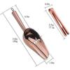 Stainless Steel Ice Scoop And Ice Tongs Small, Round Bottom Bar Ice Utility