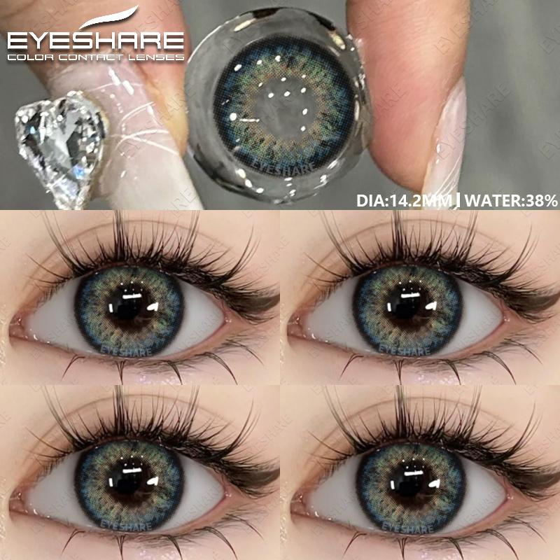 

1 пара контактных линз для глаз, цветные контактные линзы для глаз, большие черные контактные линзы, годовые модные косметические линзы для глаз