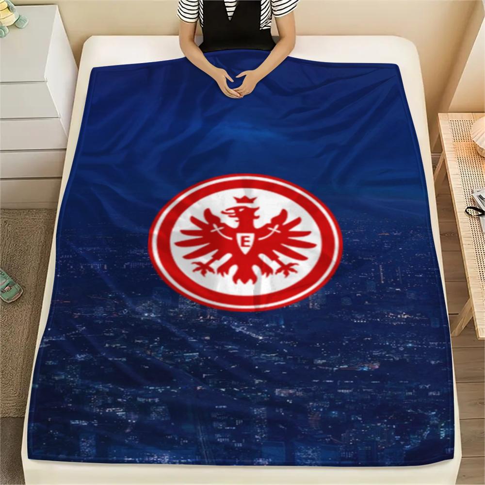 1pc Eintracht Frankfurt Print Flannel Blanket, High quality Comfortable for All Seasons, Home Decor, Warmth and Comfort, Perfect for Christmas Gifts37