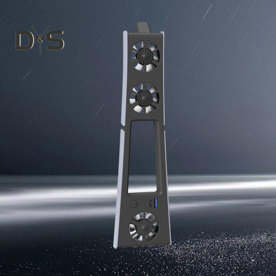 Ventilator de răcire pentru consolă de jocuri cu port USB 3.0 Zgomot redus Instalare simplă Ventilator de răcire eficient Plug-play Radiator pentru PS5 Slim