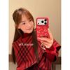 Positive red polka dot cartoon hello kt suitable for apple 17promax mobile phone case iphone16pro new
