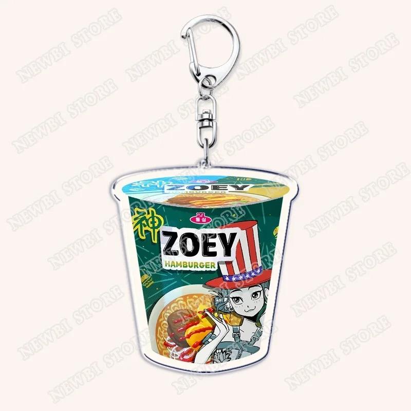 Caçadores de Demônios Huntrix Kpop Saja Boys Chaveiros para Acessórios Bolsa Rumi Zoey Jinu Ramen Ramyeon Chaveiro Joias Presentes para Fãs