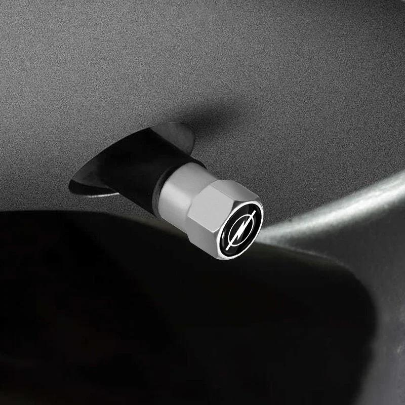 4 Pezzi Tappi Valvole Pneumatici Ruote Auto Copri Stelo Aria Accessori Per Opel Astra j Insignia Astra g Corsa Zafira b Mokka Vivaro Meriva