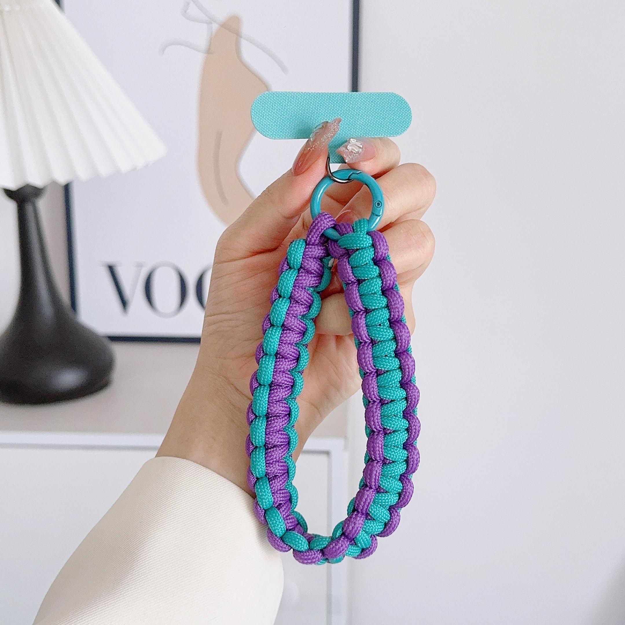 

New Handwoven Mobile Phone Universal Lanyard Wrist Strap Hand Pull Rope Short Rope Mobile Phone Fashion Pendant Pendant Polyester / Nylon