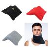 Breathable Fleece Fabric Travel Neck Rest Pillow With ABS Frame Lightweight Portable For Students Professionals