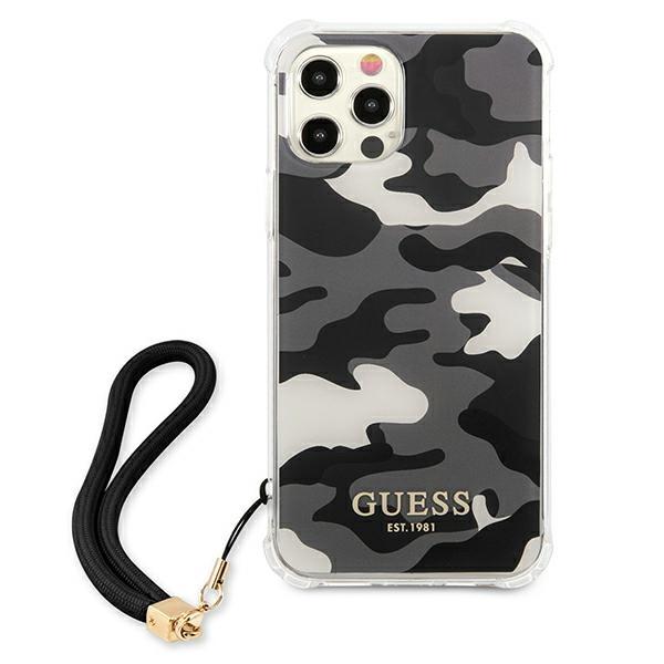Guess Guhcp12Lksarbk Iphone 12 Pro Max 6,7 Czarny/Black Hardcase Camo Collection
