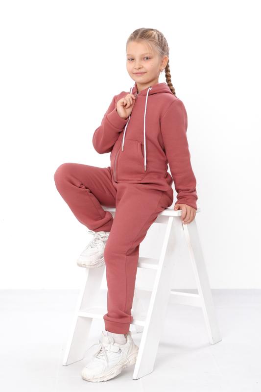 

Зимовий ромпер для дівчинки – Товста в язка з флісом та капюшоном, Теплий та зручний, Зима, 6172-025-5 HC 92 персиковий