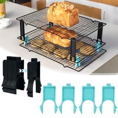 Wire Rack Stacker, Pack Of 4 - Organize Your Baking With Space-Saving Ease
