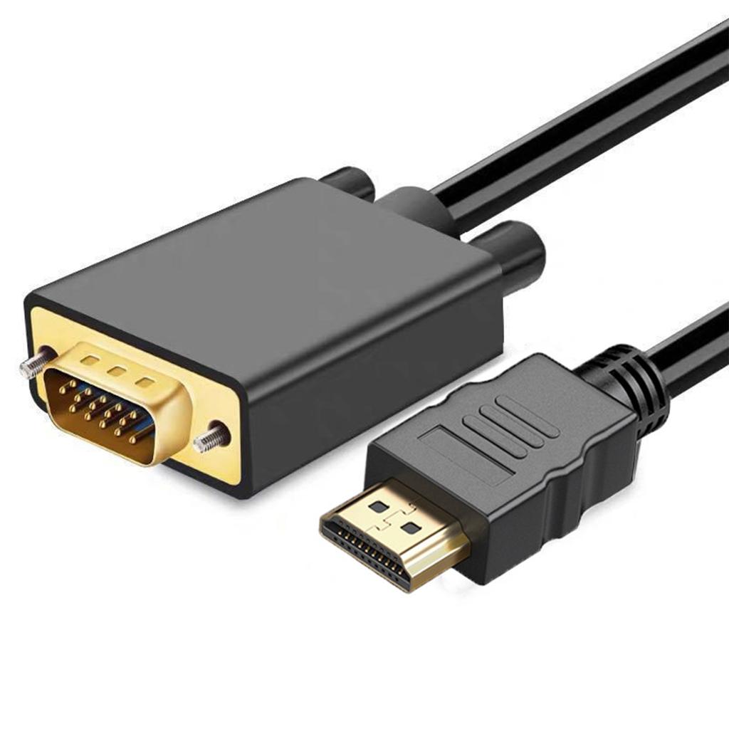 Adapter Cord HDMI-compatible To VGA Cable 1080P@60Hz Male To Male High Speed Monitor Cable To Connect Computer Laptop PC