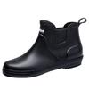 Fashion Rain Shoes Men's Chelsea Short Tube Wear Versatile Water Boots Soft Sole Comfortable Non-slip Kitchen Rubber Shoes Men