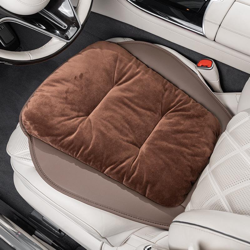 High-End Plush Heated Car Seat Cushion for Autumn and Winter