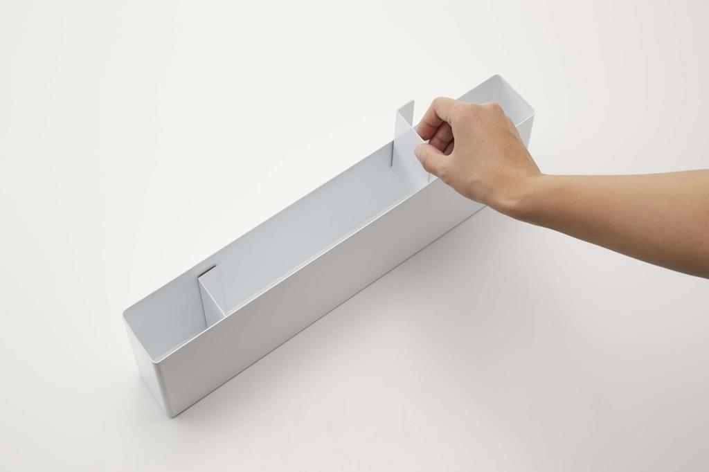 Yamazaki Wide Divider X X Inches X X Includes 4 Adjustable Product Number 4924 Under-Sink Rack, White, Approx. 16.5 2.1 5.5 (40 5.7 12.2 Cm), Tower,