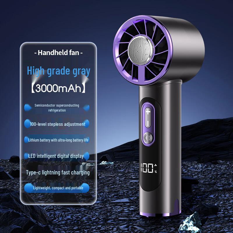 ZISIZ Smart Digital Display Handheld Portable Fan